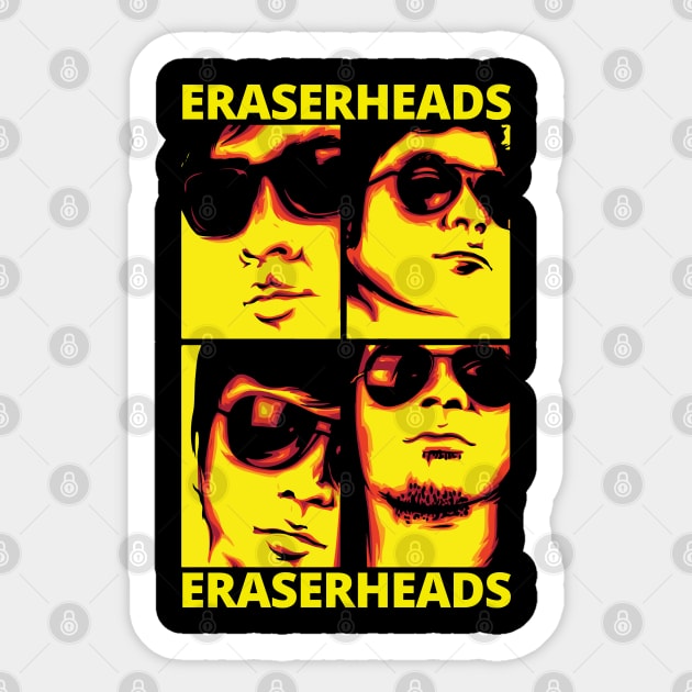 Eraserheads Retro Sticker by cagerepubliq